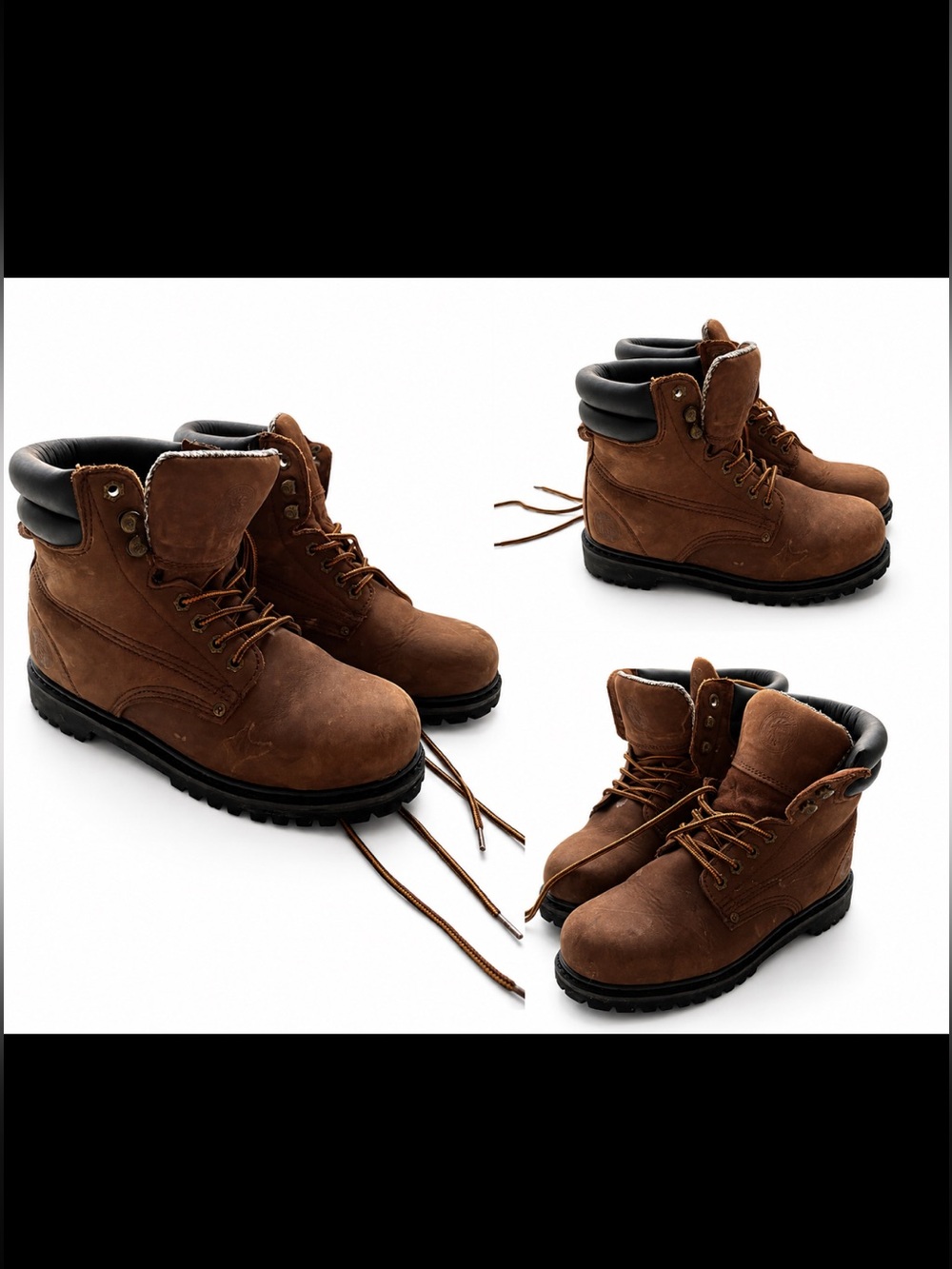 Women’s steel toe Brown Lace-Up Work Boots